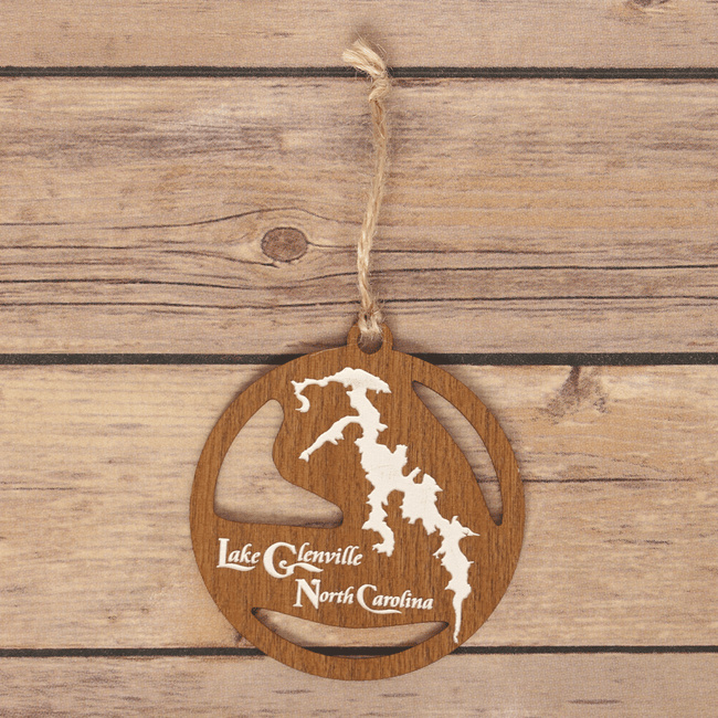 Lake Glenville, North Carolina Wooden Ornament - Tressa Gifts