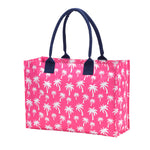 Hot Pink Palm Tote Bag